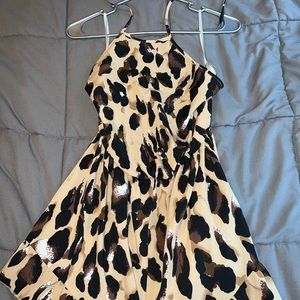 Halter Top Leopard Romper